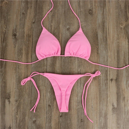 Halter Neck Tie Bikini