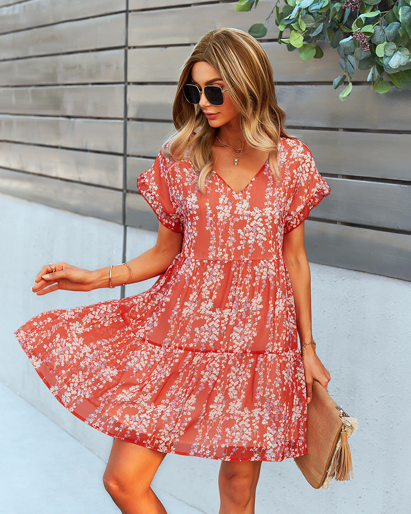 Sleeveless Floral Summer Dress