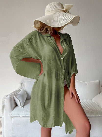 Oversized Batwing Beach Shirt