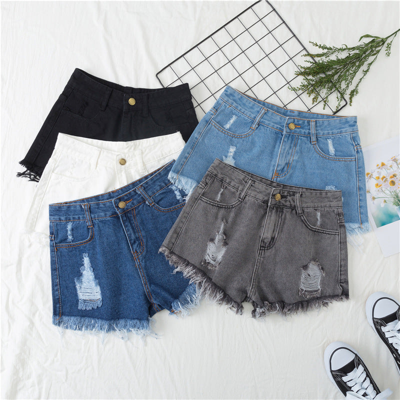 High Waisted Denim Shorts