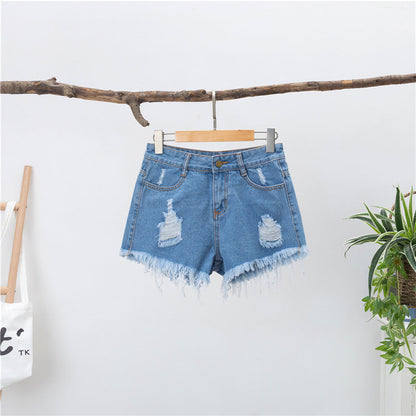 High Waisted Denim Shorts