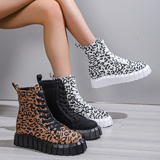 Leopard Print Boots