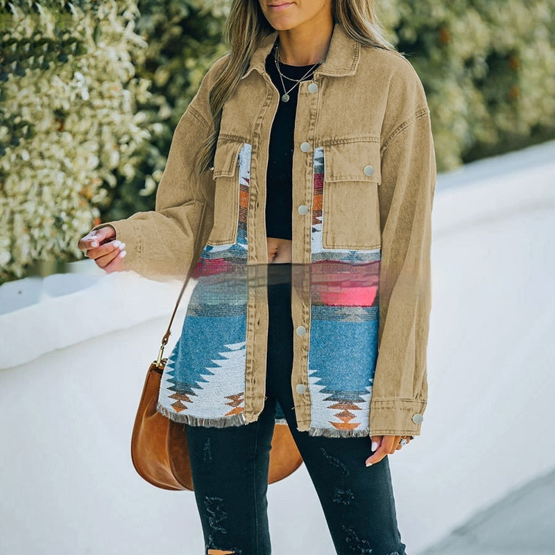 Patchwork Washed Jacket