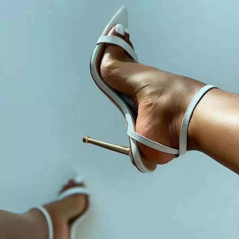 Pointed Toe Stiletto Sandals