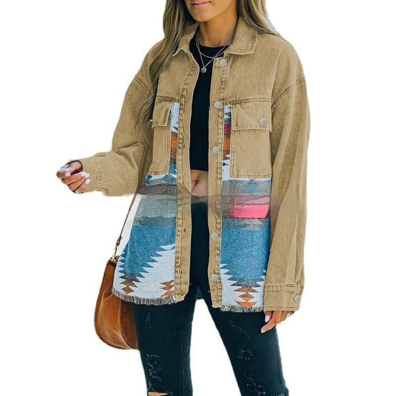 Patchwork Washed Jacket