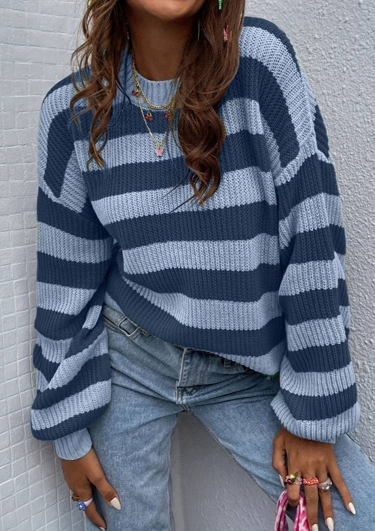 Striped Crew Neck Sweater