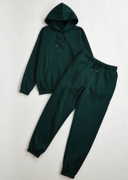 Forest green Hoodie & Pants set