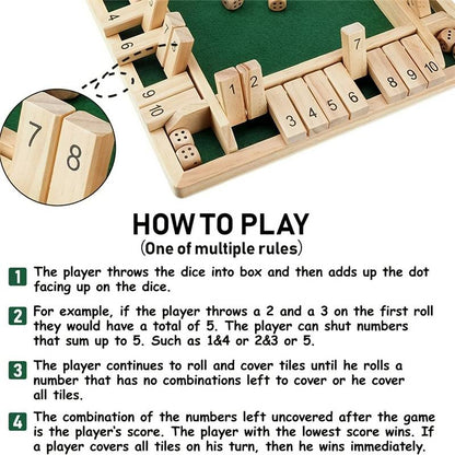 Shut the box game