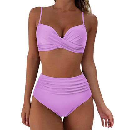 High waisted bikini set