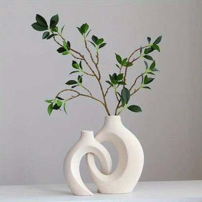 Nordic Style White Ceramic Vase