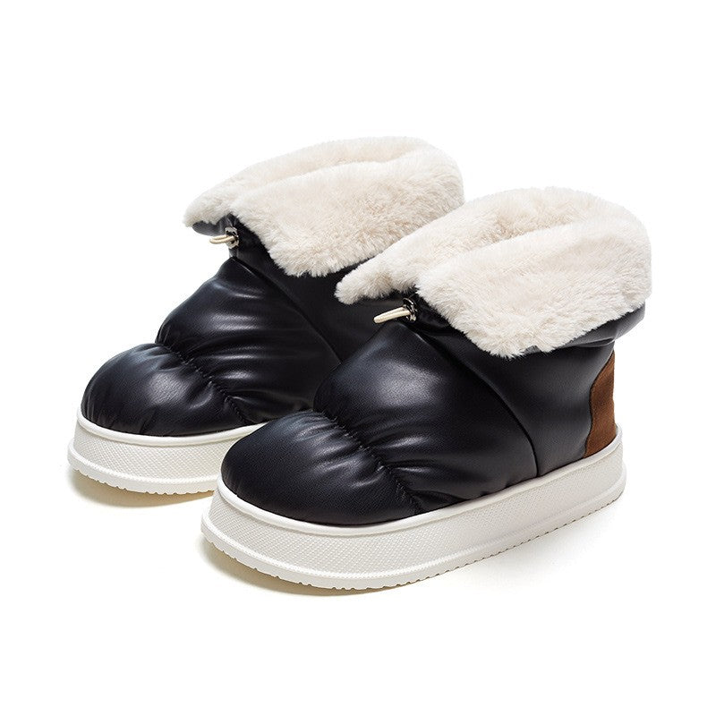 Fleece Lined Plush Boots