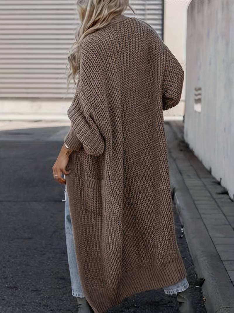 Open Front Long Cardigan