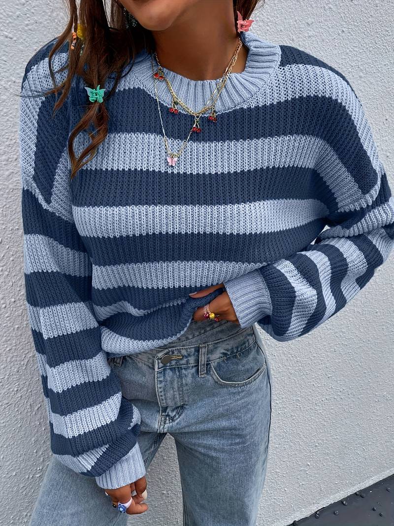 Striped Crew Neck Sweater