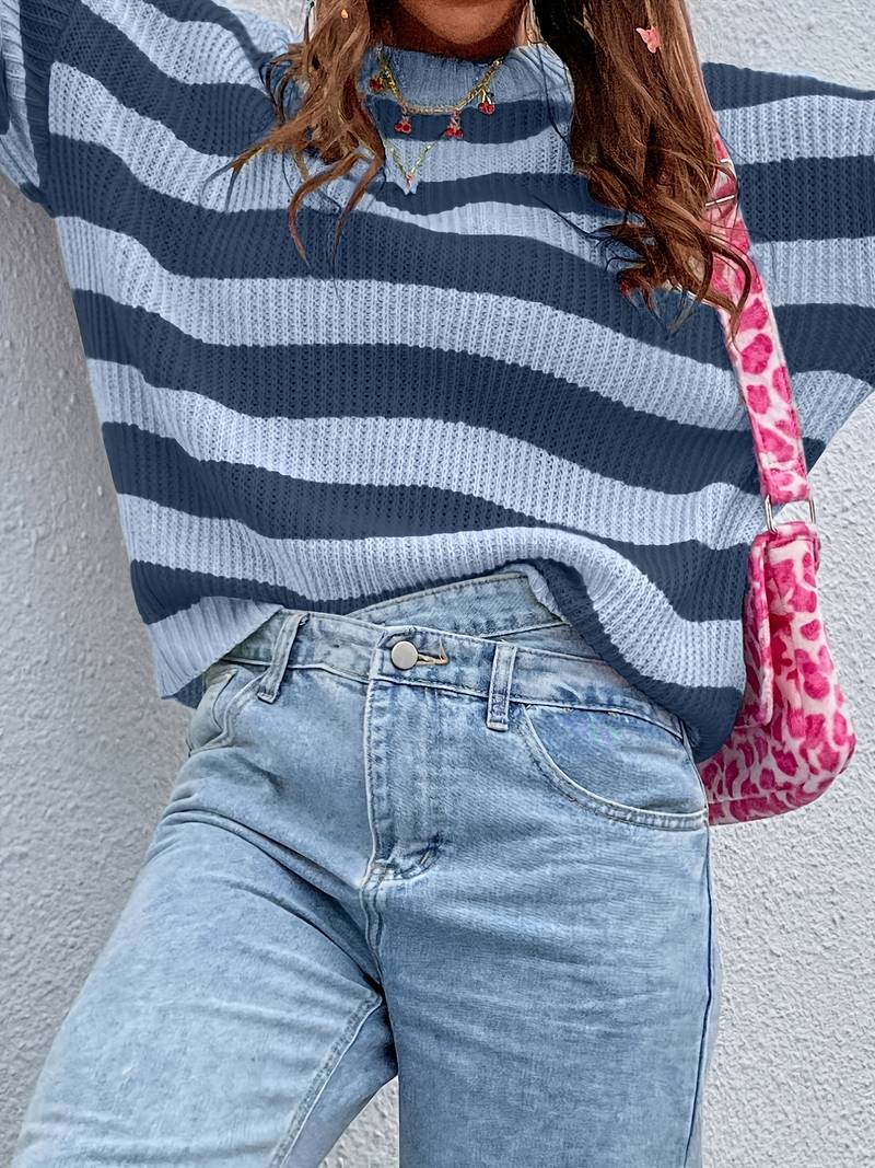 Striped Crew Neck Sweater