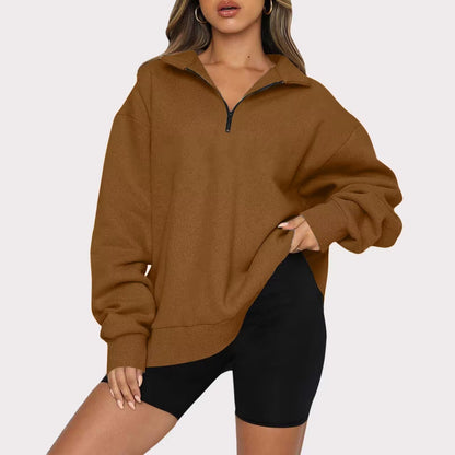 Zip Collar Sweatshirt