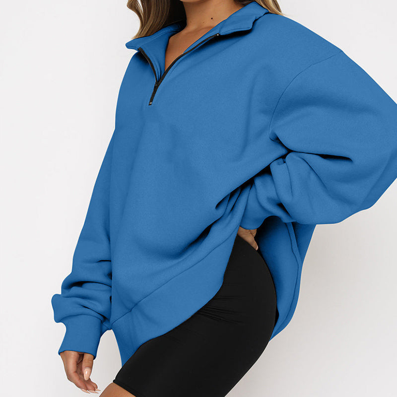 Zip Collar Sweatshirt