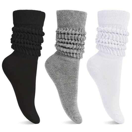 3 Knee High Trainer Socks