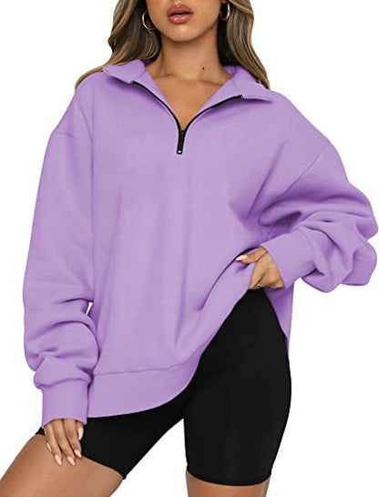 Zip Collar Sweatshirt