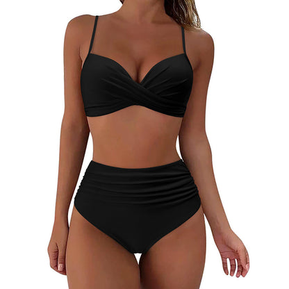 High waisted bikini set