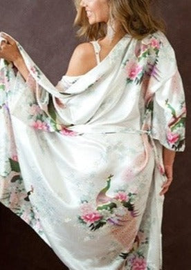 Japanese Inspired Silky Kimono Robe